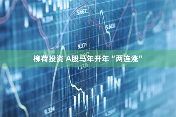 柳荷投资 A股马年开年“两连涨”